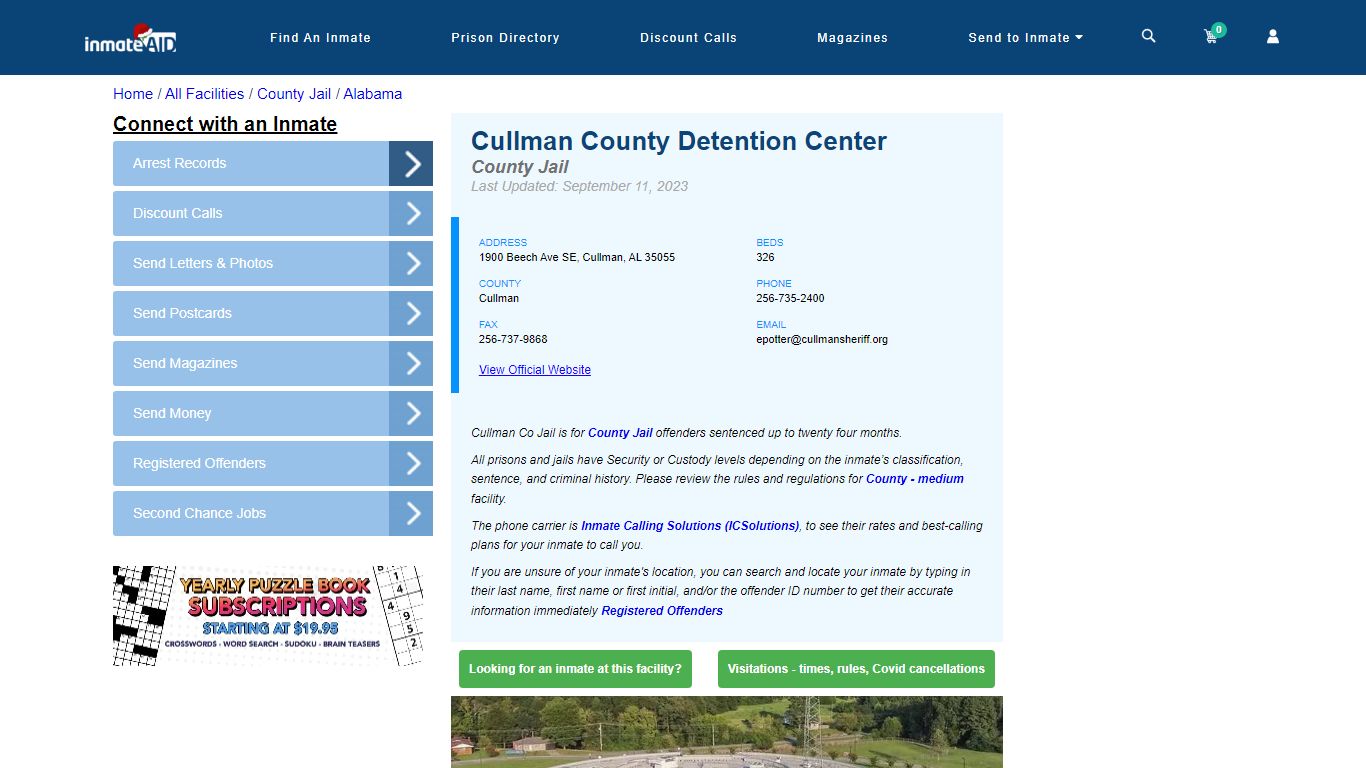Cullman County Detention Center - Inmate Locator - Cullman, AL